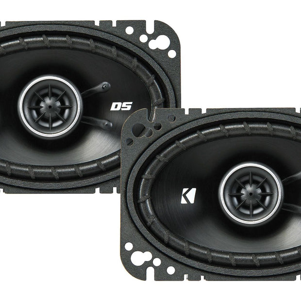 Kicker 43DSC4604 KICKER - DSC460 4x6 (100x160mm) Coaxial Speakers, 4Ω