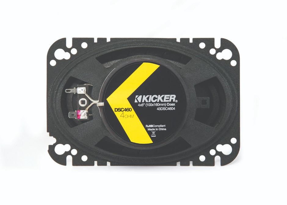 Kicker 43DSC4604 KICKER - DSC460 4x6 (100x160mm) Coaxial Speakers, 4Ω
