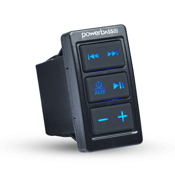 PowerBass Dash / Panel Mount Bluetooth Receiver (Rocker Switch Size)